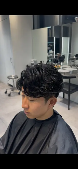 ショート パーマ 似合わせパーマ🔥 河浪  大智のヘアスタイル