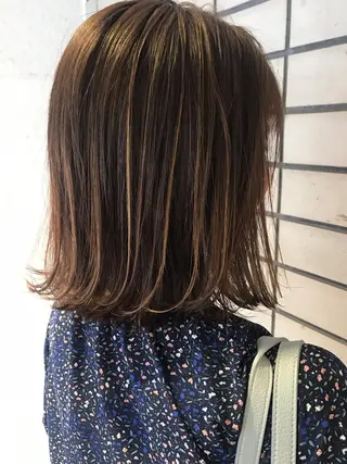 ロング カラー レイヤー/ベージュ カラー/ハシモトのヘアスタイル