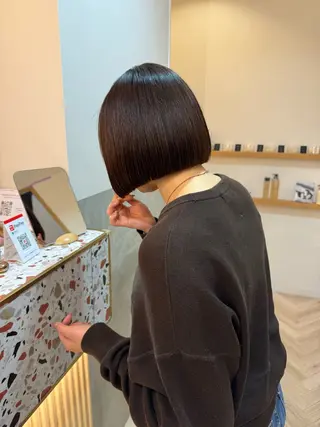 ショート カラー グレージュ/レイヤー /ボブ/moyu🎀のヘアスタイル