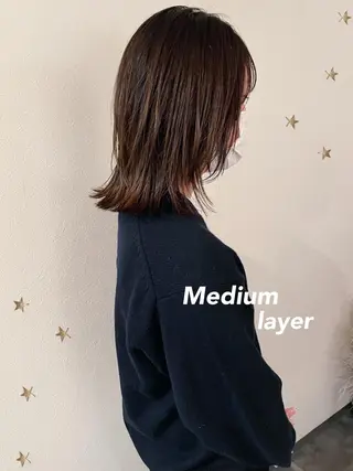 ミディアム カラー salon AKIRA所属・市川 千夏のヘアスタイル