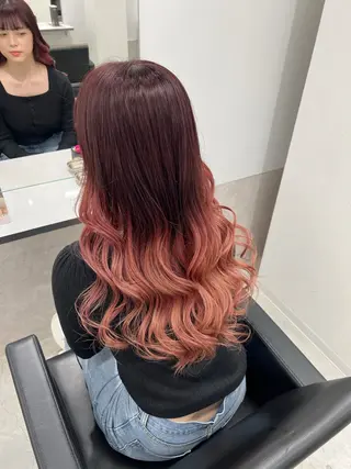 ロング maya レイヤーカットのヘアスタイル