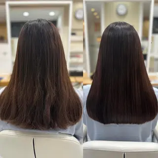 ロング パーマ 髪質改善/縮毛矯正 /ブリーチ矯正/岡部のヘアスタイル