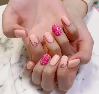 ロング カラー ネイル Q Free nailsのネイルデザイン