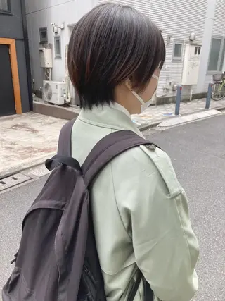 ショート ✨色持ちの良い艶 カラー✨蟹江真世のヘアスタイル