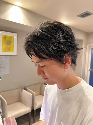 ショート メンズ dogstar小林諒 レイヤー/パーマのヘアスタイル