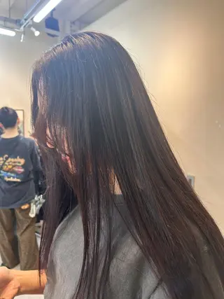 ロング 井上 萌のヘアスタイル