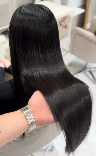 ロング 髪質改善×縮毛矯正 Core 片山健太のヘアスタイル