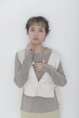 ショート 🍒serika 暖色カラー 🍒のヘアスタイル