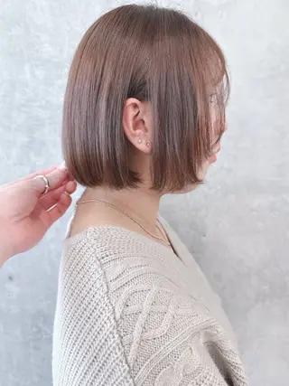 ショート 小顔ボブ/お悩み解決 /ボブパーマ/とういのヘアスタイル