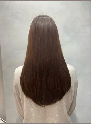 セミロング 濱川響太レディース カットモデルのヘアスタイル