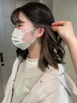 ミディアム カラー ナチュラル透明感🌱 小山美樹子のヘアスタイル