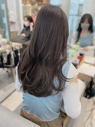 ロング カラー 🖤韓国透明感カラー /渋谷/nana🖤のヘアスタイル