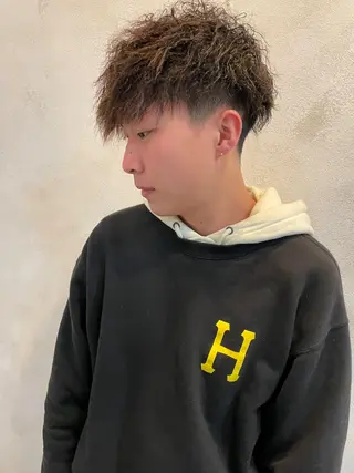 ショート パーマ メンズ パーマ特化 motooのヘアスタイル