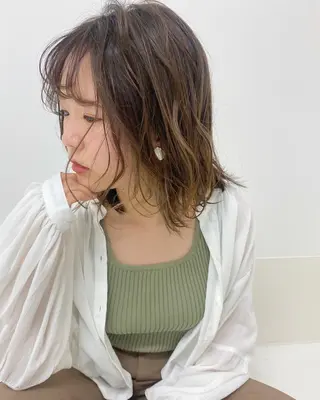 ミディアム 「ヲタクに美容室は難しい。」所属・インナーカラー🦔 🐾KEISUKEのヘアスタイル