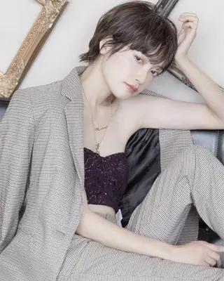 ショート カラー ショート/ボブ/ 心斎橋/宮脇美奈のヘアスタイル