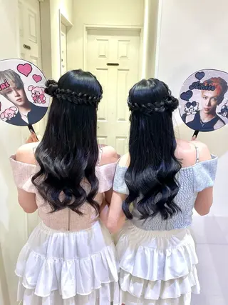 ヘアアレンジ ハイトーンカラー/ 長さだし🐇きょうかのヘアスタイル