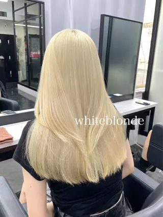 セミロング カラー エクステ🩵ブリーチ 韓国ヘア🩵KAEのヘアスタイル