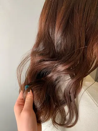 セミロング カラー 美髪・シールエクステ ホソタニリョウコのヘアスタイル