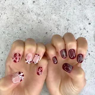 ショート カラー パーマ ヘアアレンジ メンズ キッズ ネイル マツエク・マツパ Salon Ｋのネイルデザイン