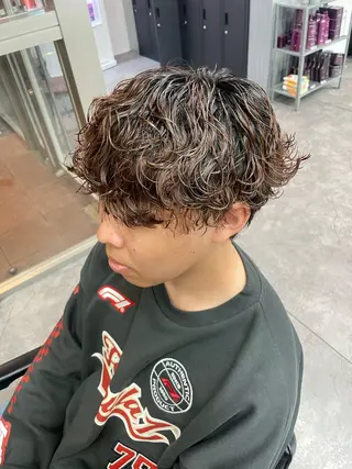 カラー パーマ メンズ 町田エリアＮｏ．１/ パーマ特化/太田京希のヘアスタイル
