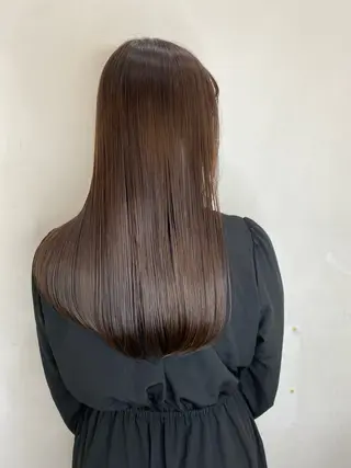 パーマ うる艶&縮毛矯正 ⟡.·小林理菜⟡.·のヘアスタイル