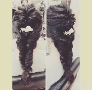 ミディアム セミロング ロング ヘアアレンジ _WHITE高槻所属・_WHITE高槻店 yusukeのヘアスタイル