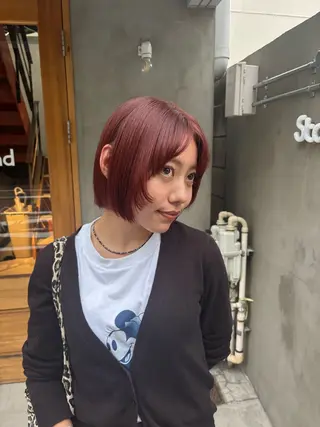 ショート カラー stand所属・キノシタナナコ /渋谷/ボブのヘアスタイル