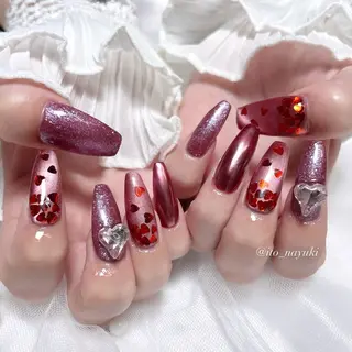 ネイル 🎀藤沢ガーリーネイ ル/長さ出し🎀のネイルデザイン