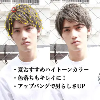 メンズ Loy所属・メンズヘア特化 パーマ 縮毛矯正🔷のヘアスタイル