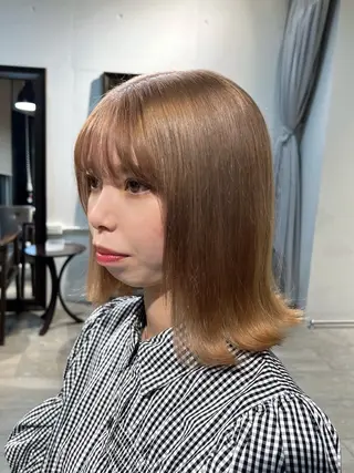 ミディアム カラー Lani5710所属・🎀ハイトーン・艶 カラー HANA🎀のヘアスタイル