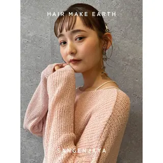 ミディアム hair make earth 🪡のヘアスタイル