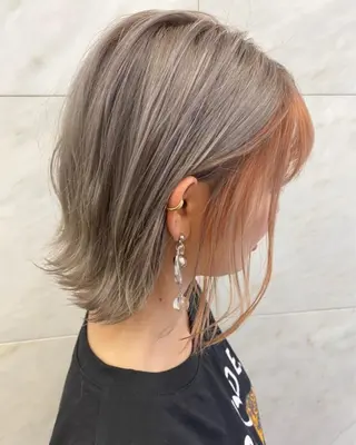ショート カラー パーマ newi grande 横浜店のヘアスタイル