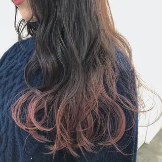 ロング カラー ニシオカ タクヤのヘアスタイル