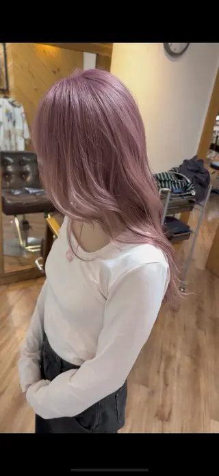 ロング カラー little×PORTO 元町店所属・藤本 あさひのヘアスタイル