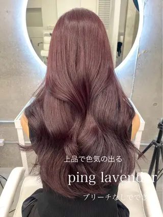 ロング カラー MIYUU NAKAYAMAのヘアスタイル