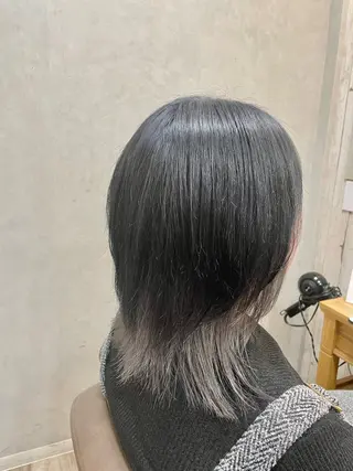 セミロング カラー TELA HAIR 瑞江店所属・髪質改善⭐️透明感 片塩のヘアスタイル