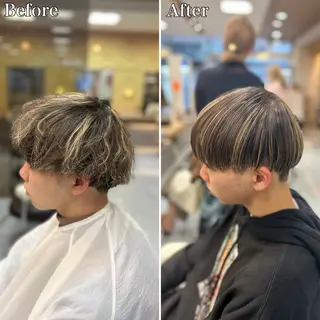 ショート メンズ 🔮メンズ縮毛矯正 毛流れパーマ💎竹永のヘアスタイル