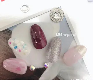 ネイル 北浦和 自爪育成ケアのネイルデザイン