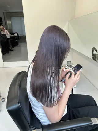 ロング カラー 松原 朱里のヘアスタイル