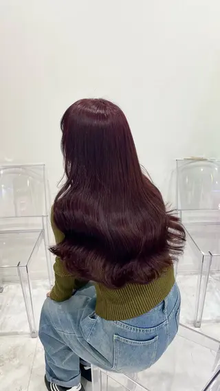 ロング カラー ヘアアレンジ ❣️ブリーチなし暖色 ayu❣️のヘアスタイル