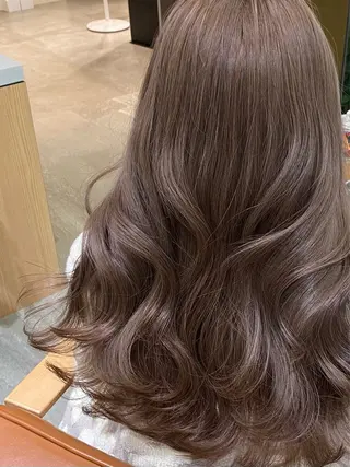 セミロング 銀座/前髪顔まわり/ 透明感カラー/danのヘアスタイル