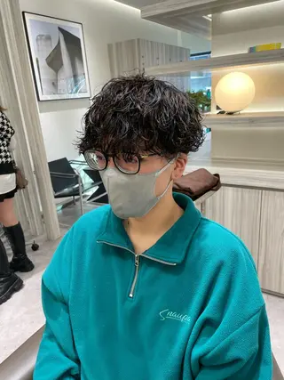 ショート パーマ メンズ Reginavita栄所属・メンズ特化/ 本日空き○/岡本一真のヘアスタイル