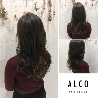 セミロング カラー ワタイショウタ 髪質改善✨眉毛サロンのヘアスタイル