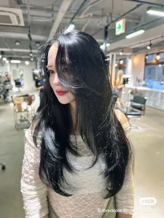 ロング カラー ワンホンヘア ケラチン/Kaitoのヘアスタイル