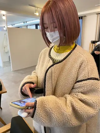 ショート SALT WATER所属・南堀江レイヤーカット MIKU🍒のヘアスタイル