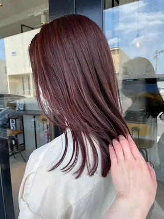 セミロング カラー SANDRO所属・SANDRO eno☺︎のヘアスタイル