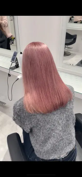 ロング カラー ヘアアレンジ ハイトーン艶カラー 🤍ゆうひのヘアスタイル