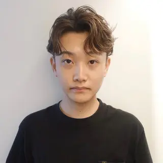 カラー パーマ メンズ ハイトーン/パーマ/ メンズ / 櫻本🌐のヘアスタイル