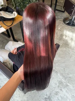 ロング カラー 艶カラー/ハイトーン Anjuのヘアスタイル