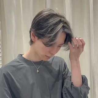 カラー メンズ youres hair 髪質改善トリートメント&ヘッドスパ  新宿三丁目店【ユアーズヘア】所属・🦋透明感カラー 👑NODOKA🦋のヘアスタイル